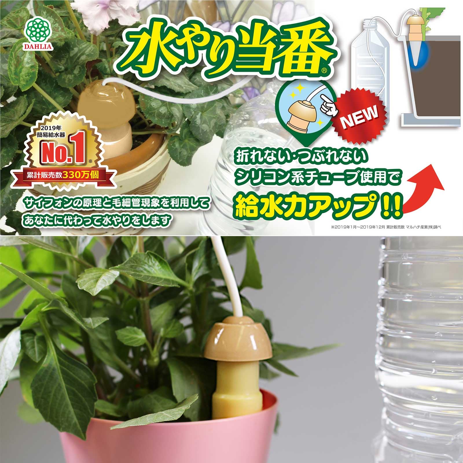 コンパクト水分補給器 ホワイト/グリーン Amazon | マルハチ産業(Maruhachi Sangyo) 自動給水器 水やり当番M 8個