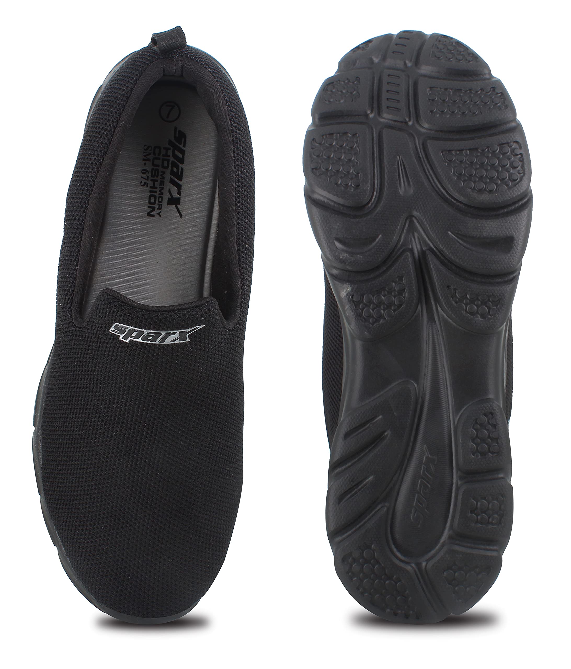 Men's Black Silver Shoes for Trekking Hiking & Walking with Mesh EVA (SX0675GBKSL0007) 3