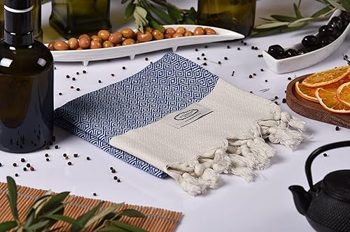 Miniatura 5 de La Hammam - Juego de 2 toallas de mano turcas de 18 x 36 pulgadas, algodón, ultra suaves, absorbentes y de secado rápido, toalla de mano decorativa