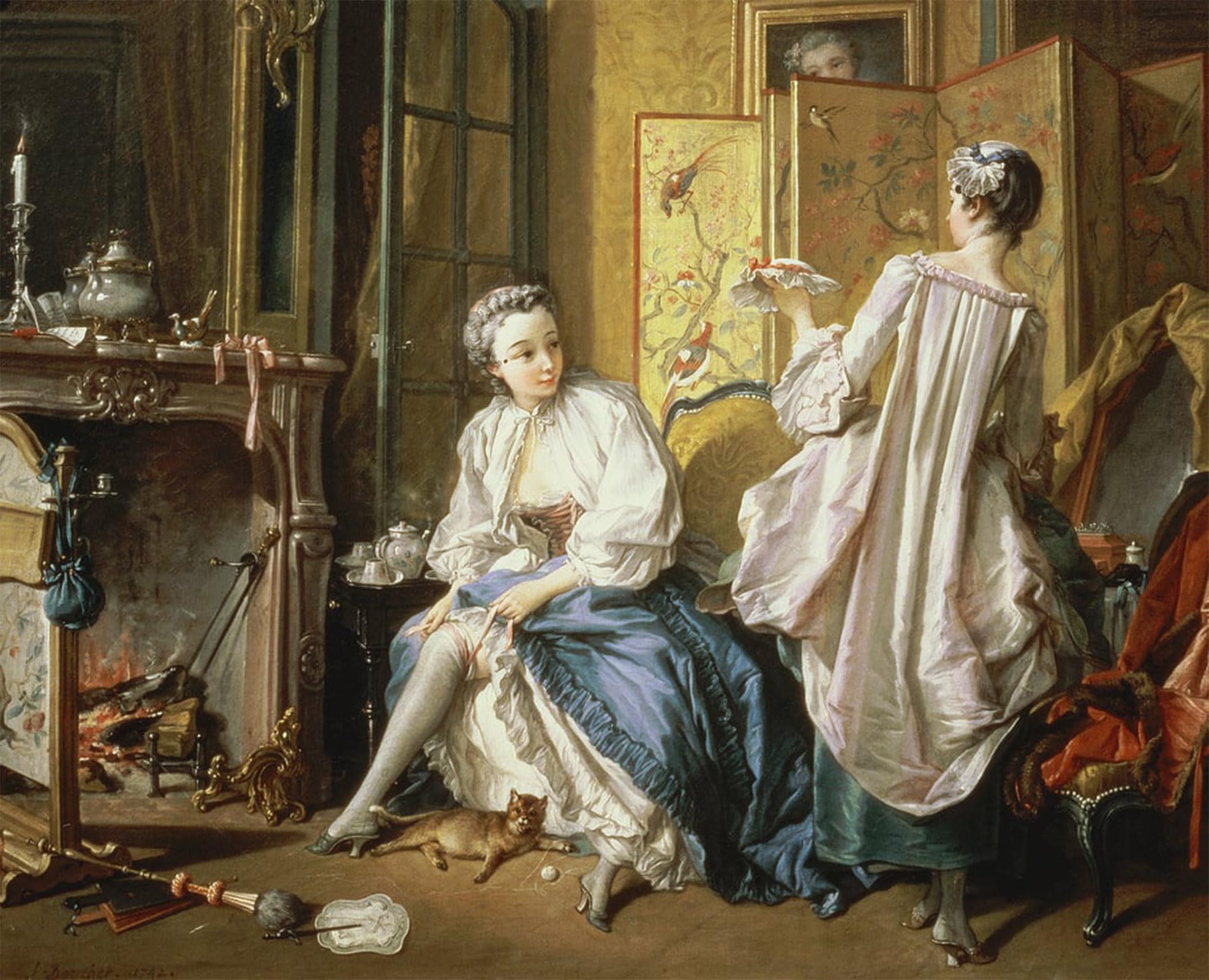 ARTXLXXBN Famous Print Painting Colorful Art Print The Toilet by François Boucher Canvas Art Decorations for Home Decor 60x90cm