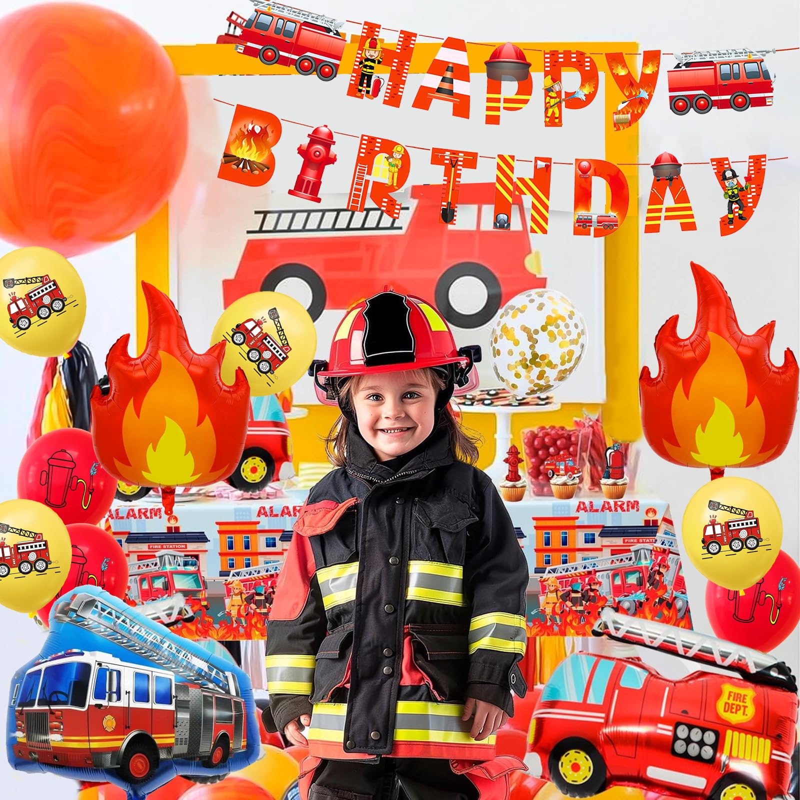 3e Verjaardag Kaars Brandweerwagen Nummer 3 Kaars Brandweerwagen Cake Decoratie Verjaardagsfeestje Levert Rode Brandweerman Brandblusser Thema Cake Topper Decoraties voor Kinderen Jongen Meisje Party