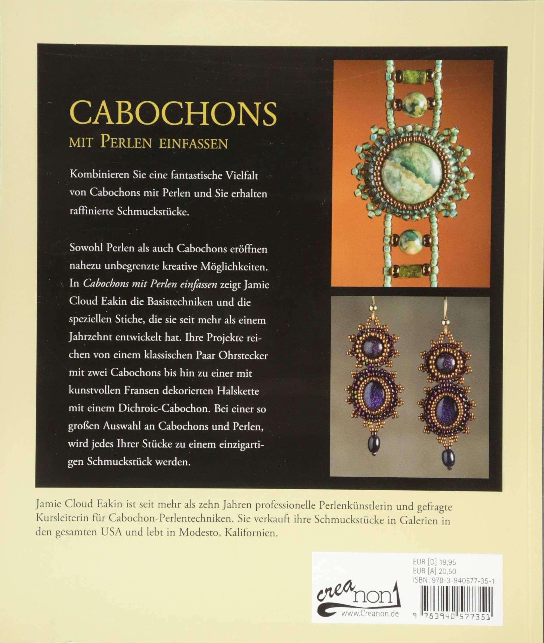 Cabochons mit Perlen einfassen