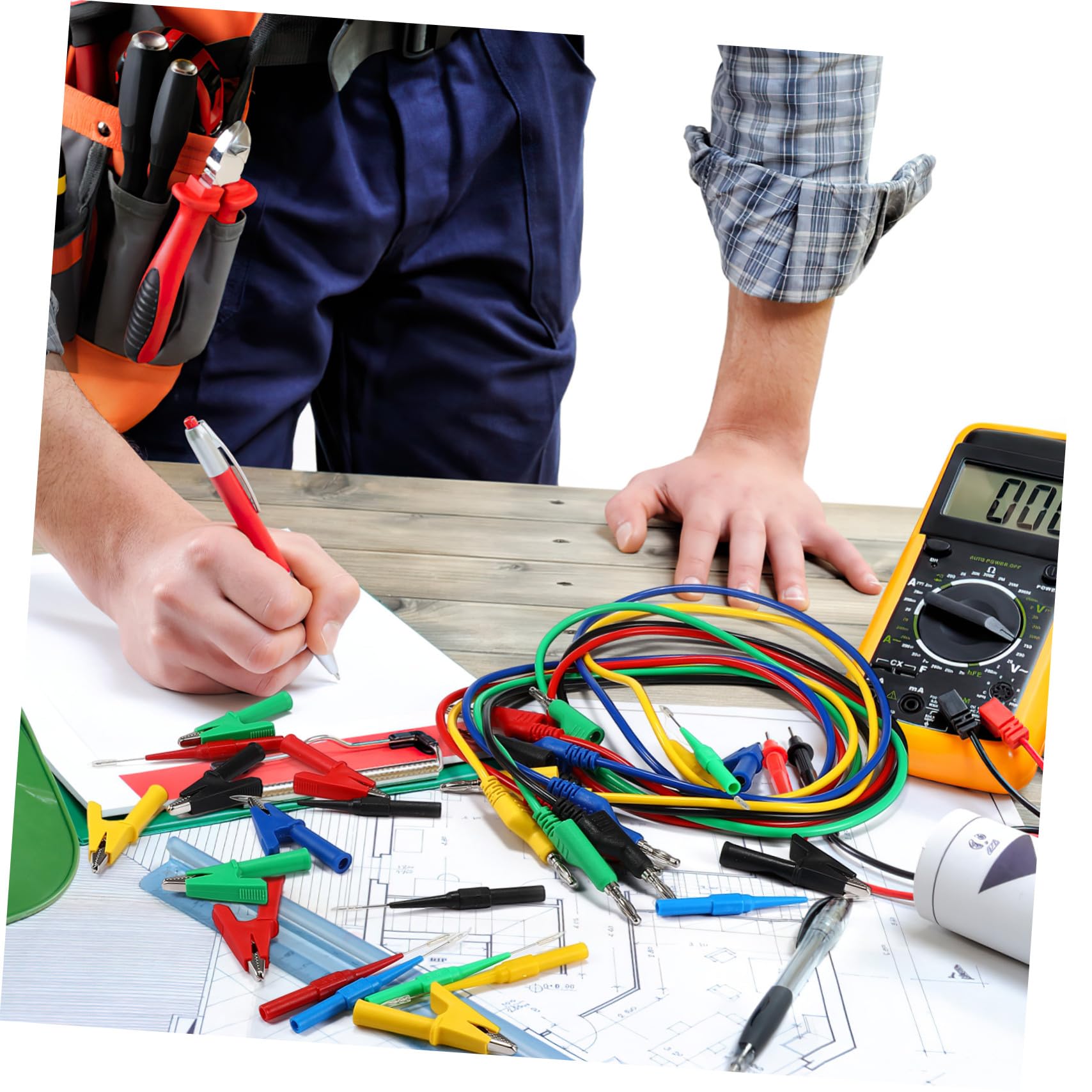 Kit Puntali per Multimetro con Test Probe Isolante Utensili per Test Elettrici e Misurazioni Professionali