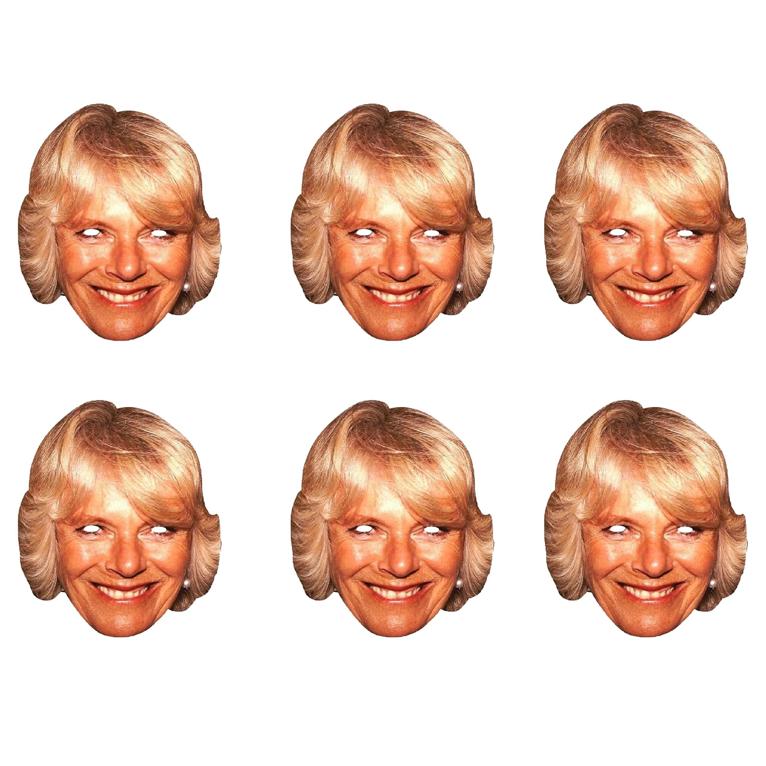 SHATCHI 5-20Pcs Royal Family Face Mask King’s Coronation Supplies Celebrities Face Masks UK Hen Night Stag Parties Fancy Dress Bulk Wholesale