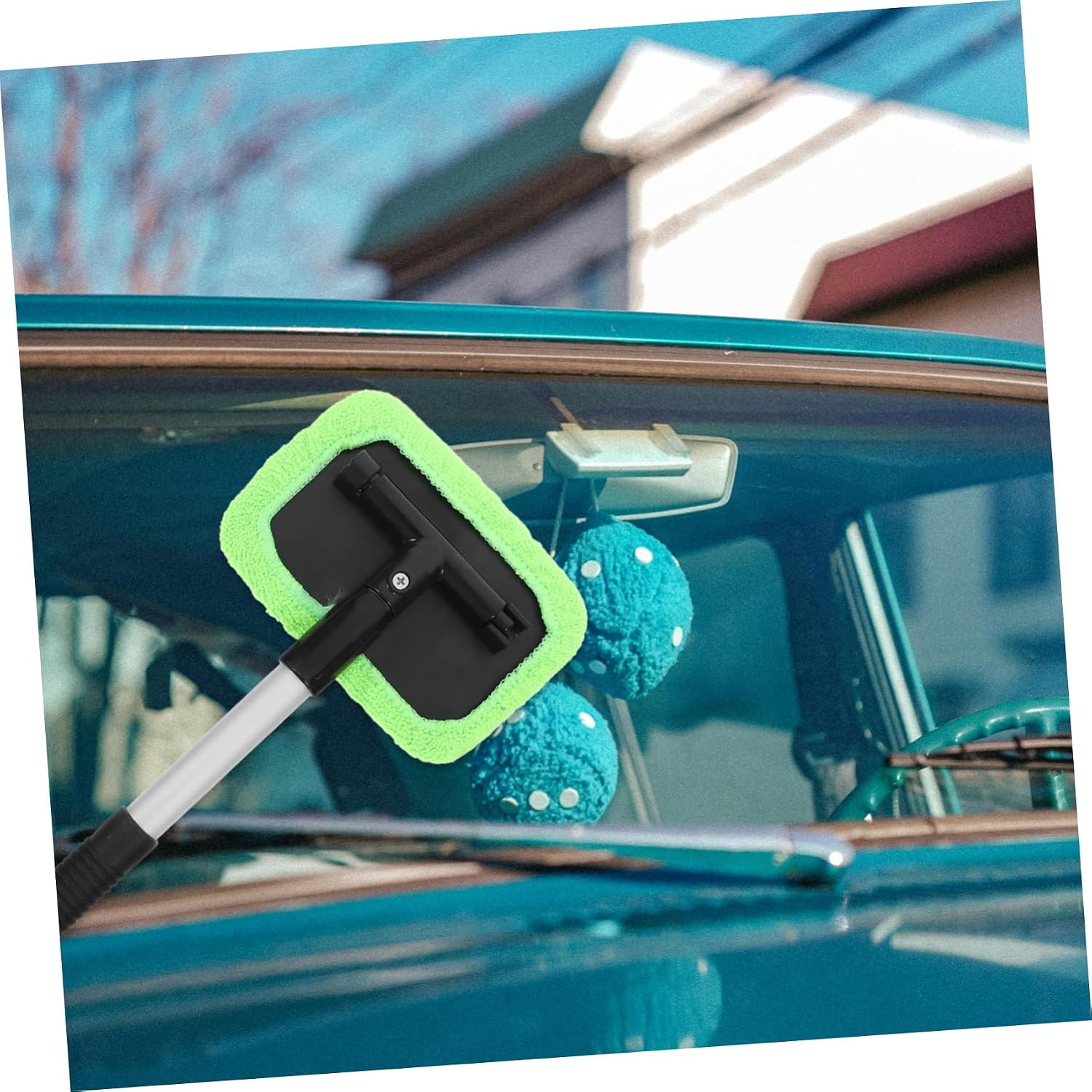 Expandable Windshield Cleaning Brush Kit 1 Set Car Window Cleaner Tool Handle for Easy Exterior Glass Cleaning