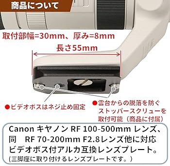 Amazon | F-Foto レンズプレート for Canon RF 100-500mm F4.5