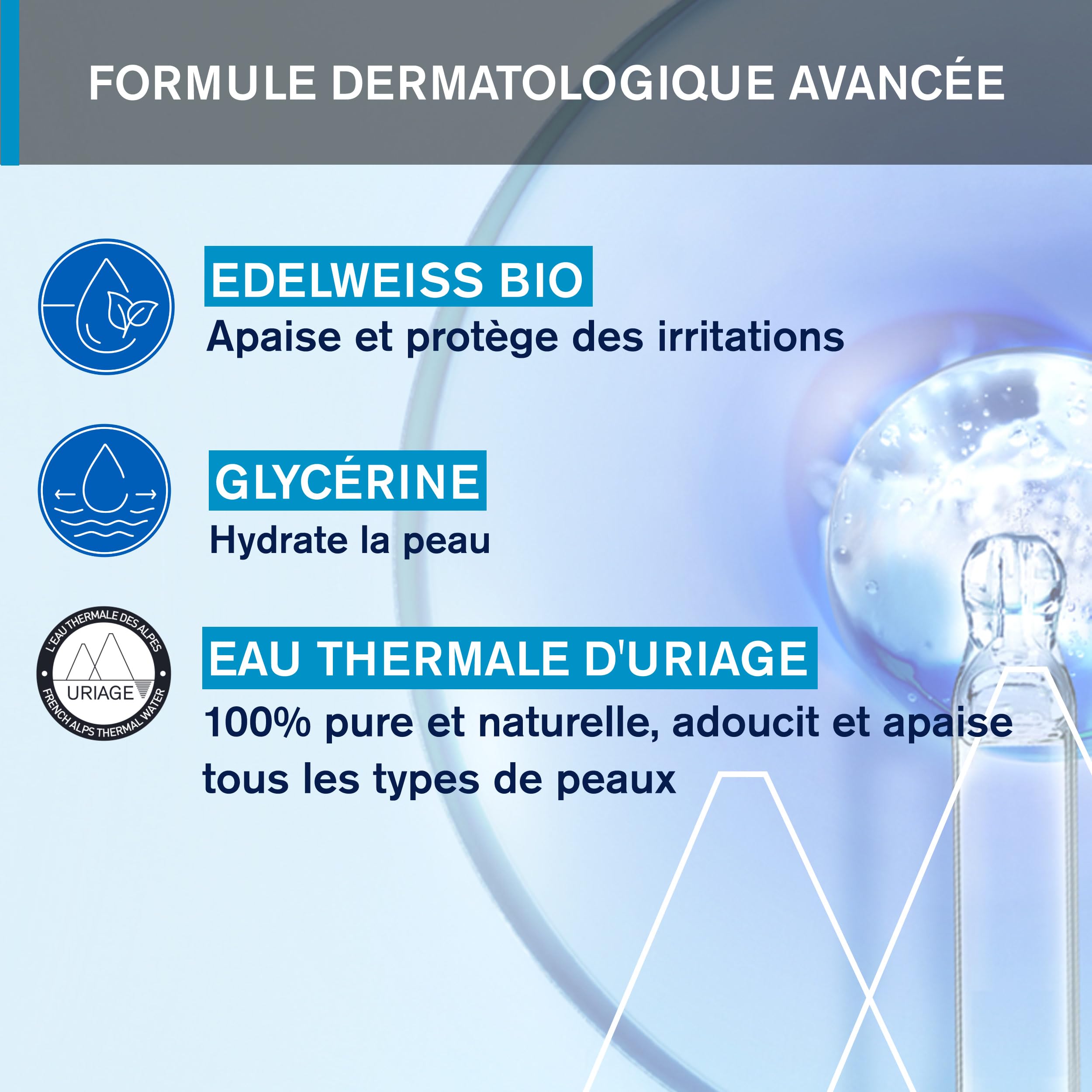 Uriage Gelée Démaquillante Rafraîchissante - Edelweiss Bio, Glycérine - Visage, Yeux - Nettoie, Rafraîchit - Hydrate, Apaise - pH Physiologique - 94% d’Ingrédients d’Origine Naturelle - 150ml
