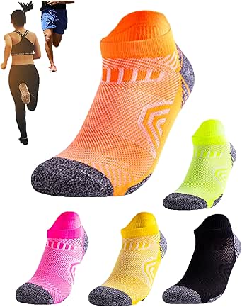 kuuupiii 【靴下ソムリエ監修】 スポーツソックス ランニングソックス テニスソックス ゴルフソックス くつした メンズ レディース くるぶしソックス 無地 薄手 5足組