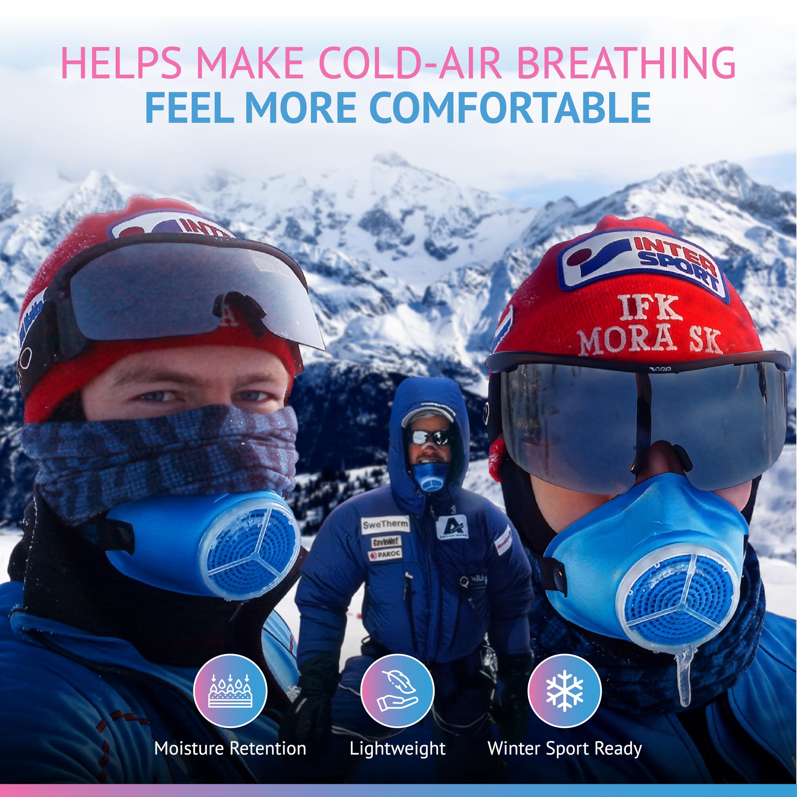 Vapro Airtrim - Filtros deportivos de repuesto para asma/deporte, incluye 2 filtros deportivos para mejorar la respiración