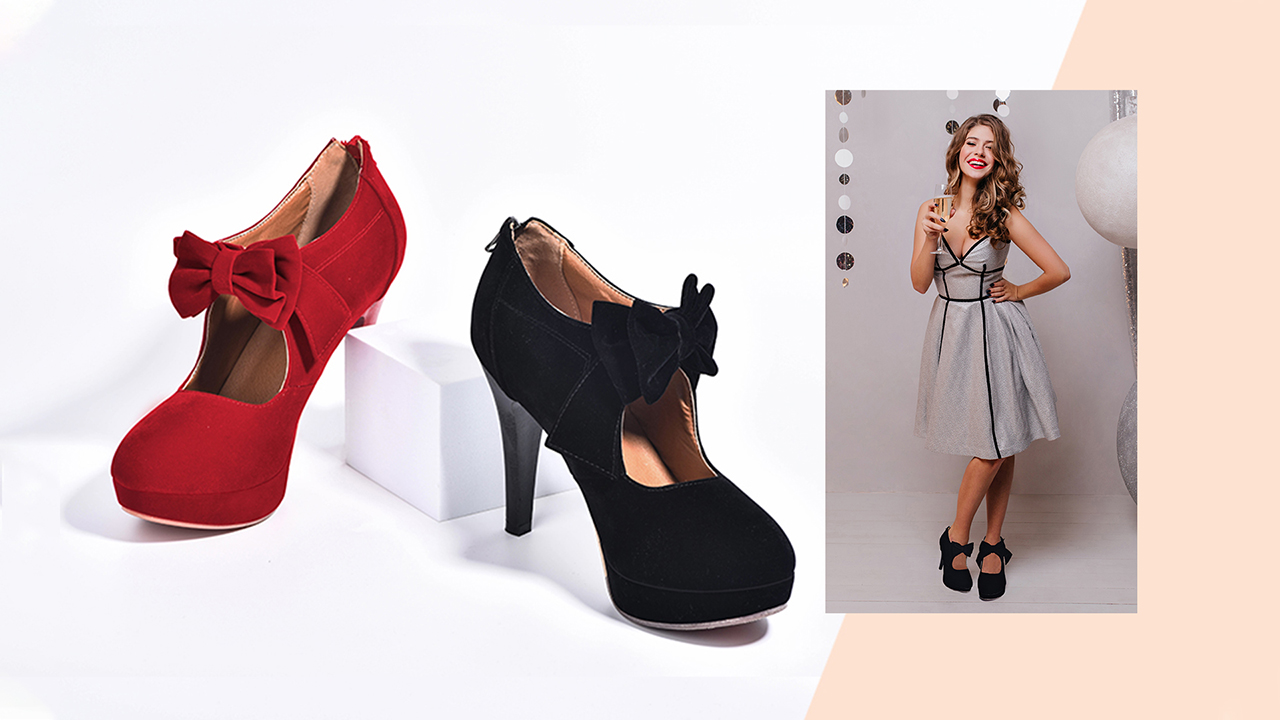 KARKEIN-Womens-Platform-Bow-Tie-Pumps-Sexy-High-Heels-for-Ladies-Fashion-Vintage-Shoes