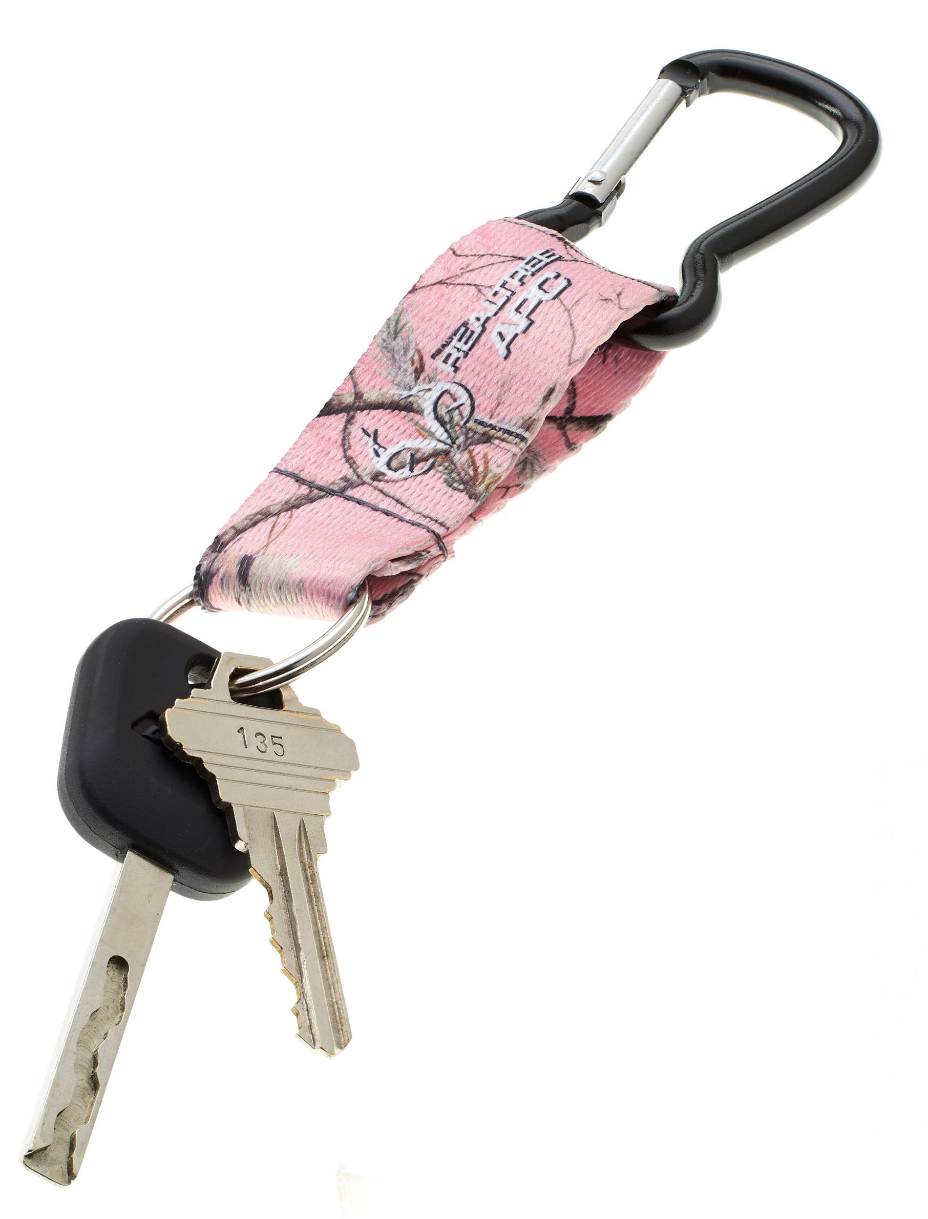 Realtree Pink Camo Neck Lanyard and Key Ring Combo
