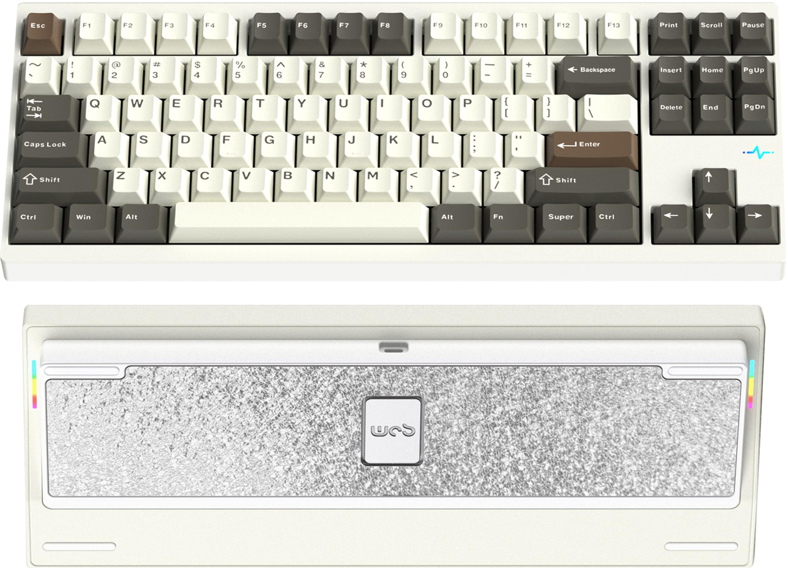 【限定版】 WOBKEY Crush80 Proキーボード Moon White 限定版】 WOBKEY Crush80 Proキーボード Moon White 限定版