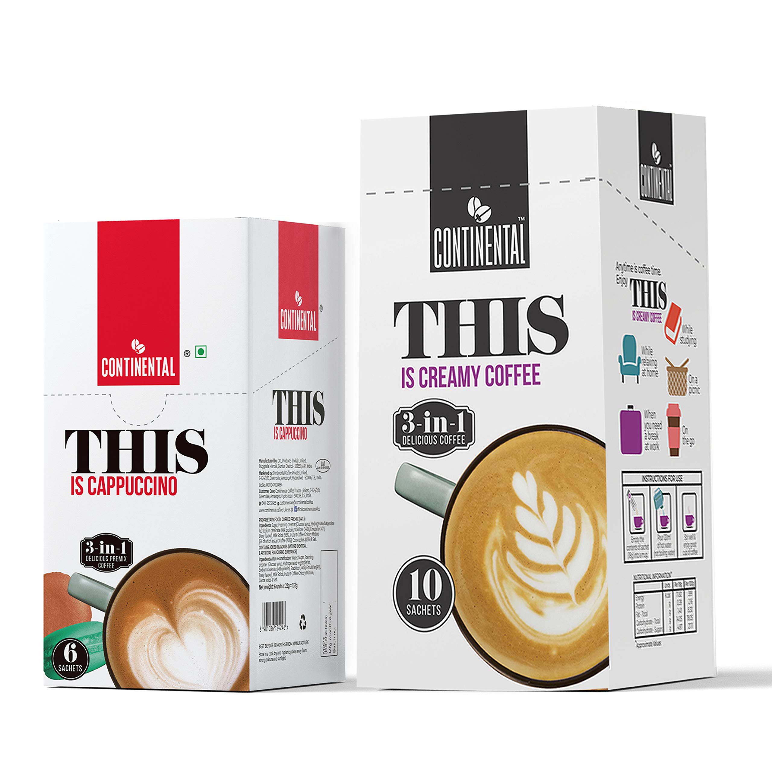 See full amazon price history chart for Continental This Creamy + Cappuccino 3 In 1 Premix Instant Coffee 180G+312 Gram, Powder, Sachets Continental This Creamy + Cappuccino 3 In 1 Premix Instant Coffee 180G+312 Gram, Powder, Sachets (B07ZHB18KY) Amazon Price History, Amazon Price Tracker