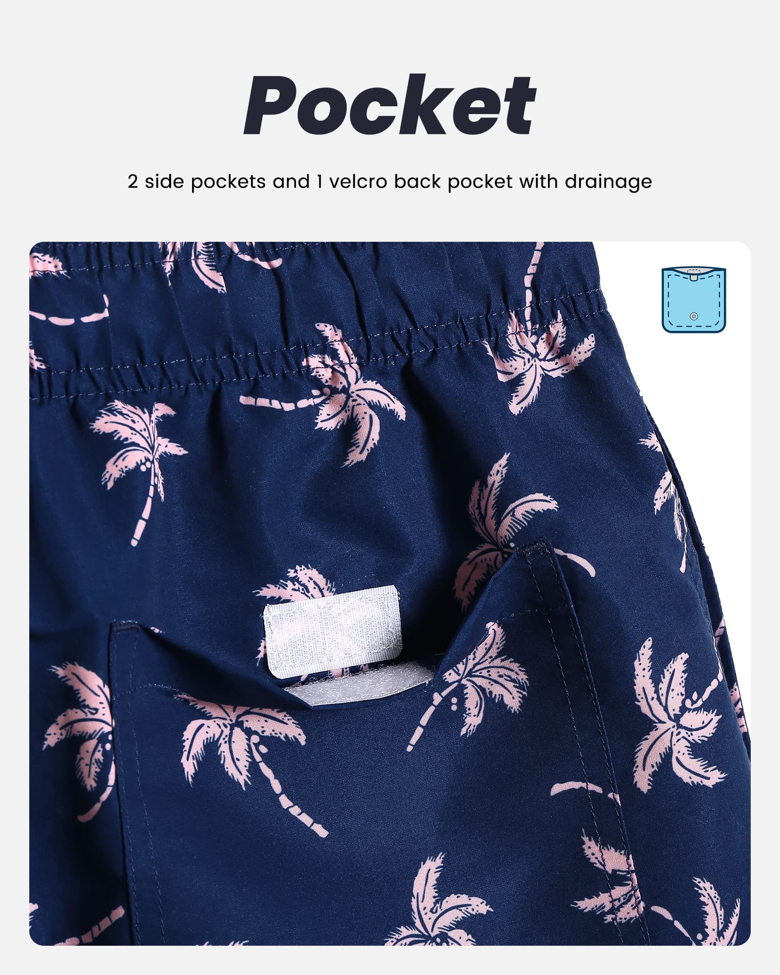 MaaMgic Pantaloncini da Bagno da Uomo Asciugatura Veloce Costume da Bagno per Surf sulla Spiaggia Multi-funzioni Allenamento casa con Fodera in Mesh con Fodera in Mesh