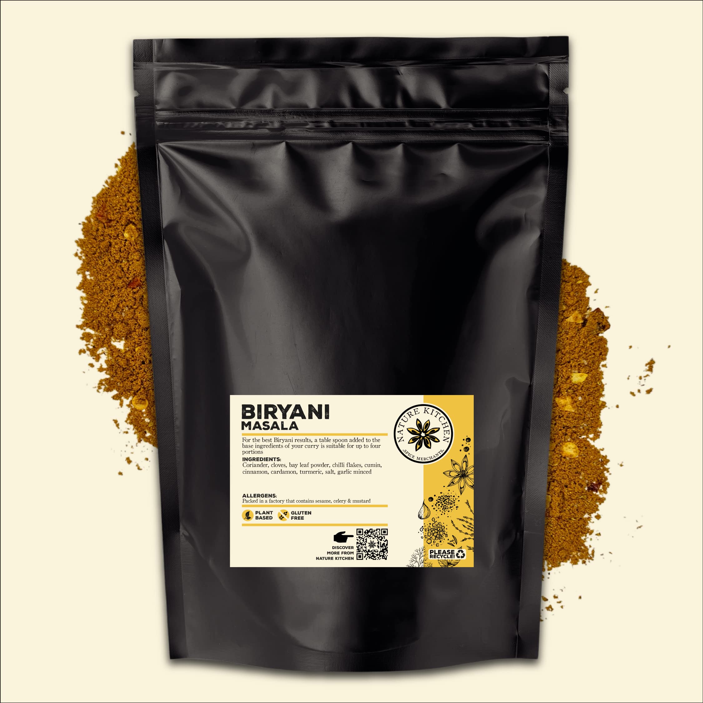 Nature Kitchen Shawarma Seasoning 500g Mild, Premium Middle Eastern Spice Blend, Gluten Free, Vegan Seasoning for Kebabs, Chicken, Wraps, Marinades and Everyday Cooking — view 19