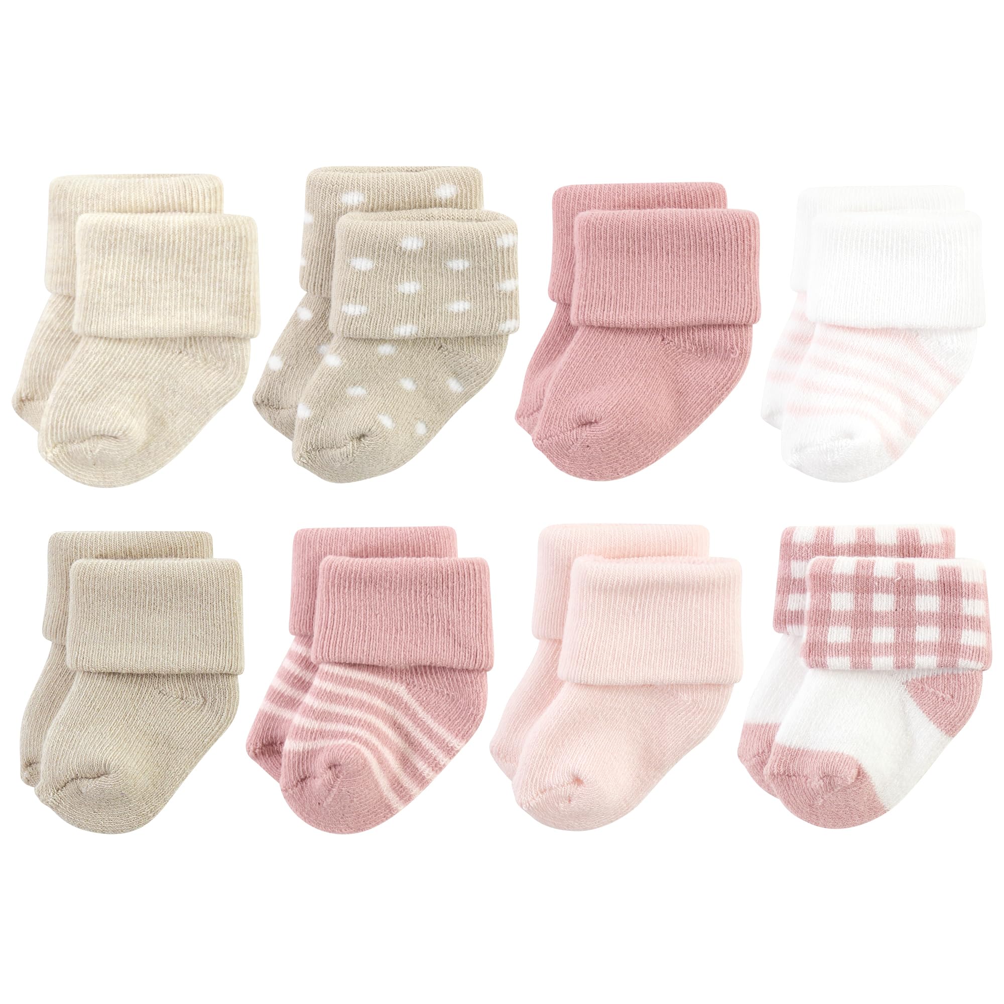 Hudson Baby Baby 8-pack Cotton Rich Newborn and Terry Socks