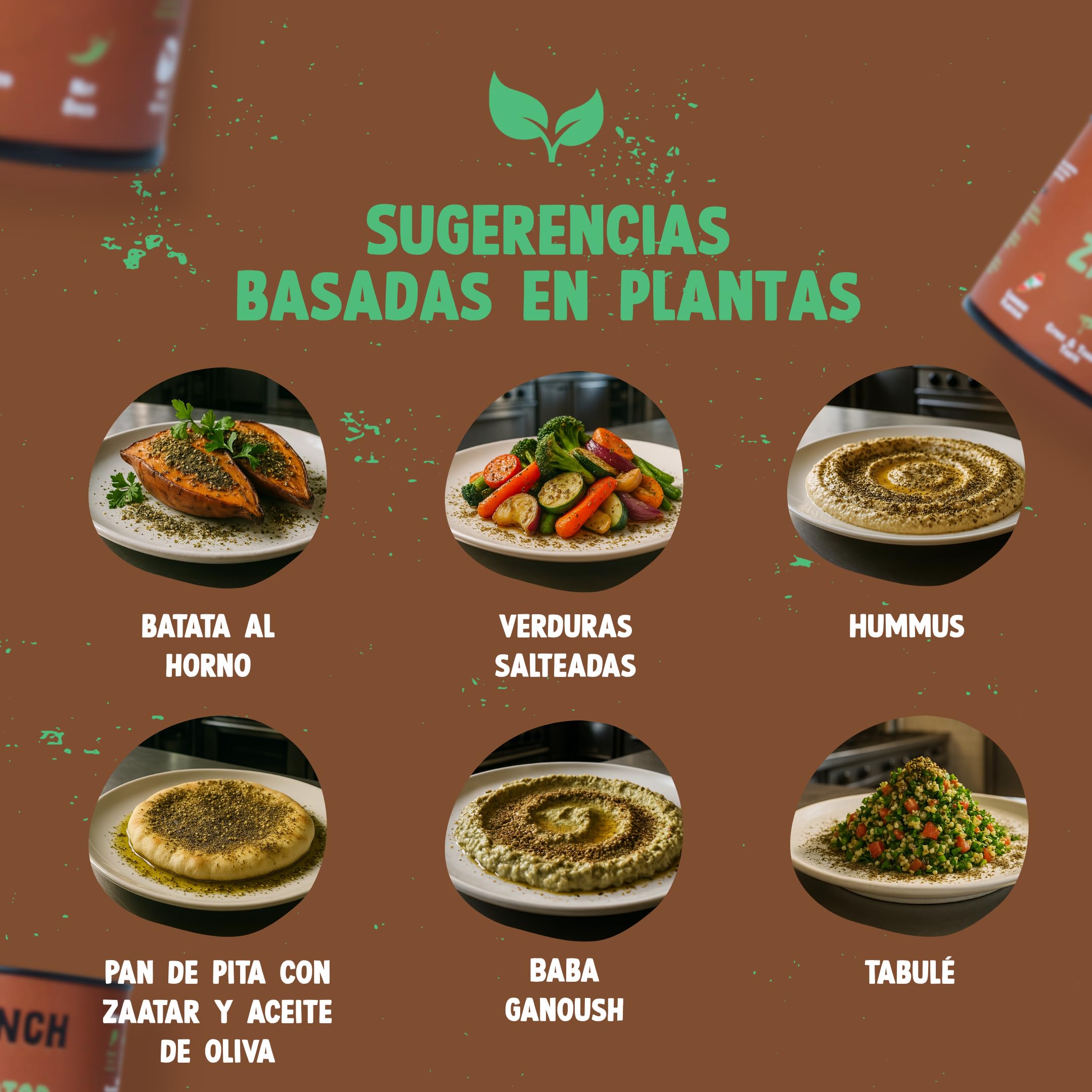 THE PINCH Zaatar Sazonador Árabe 100% natural - Sabor Auténtico del Líbano, con sumac. Fácil de usar en ensaladas, verduras asadas, hummus, panes y batatas dulces. Paquete 45g.