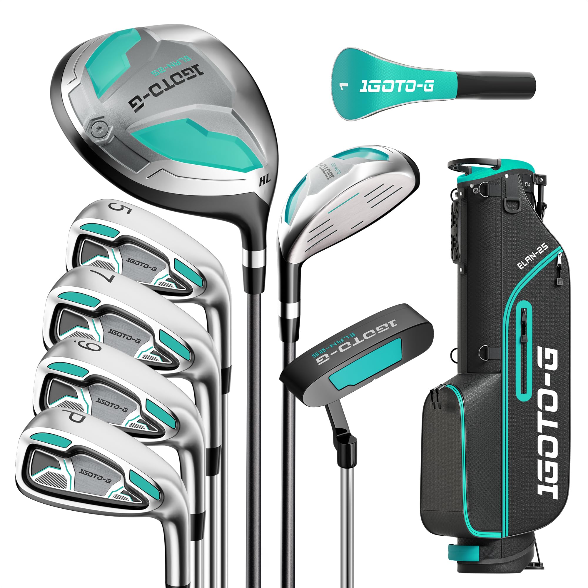 Photo 1 of 1GoTo-G Women's 9-Piece Golf Club Set - Green
