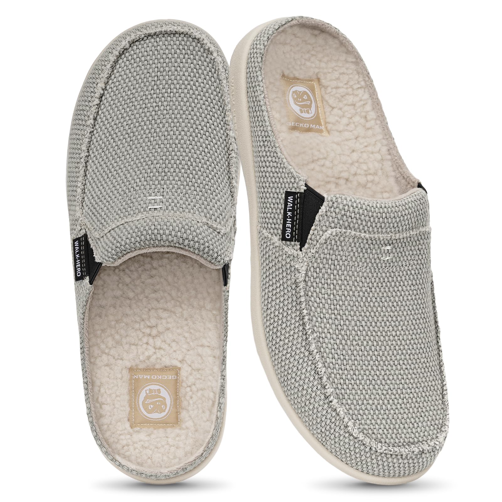 Mens Slippers with Arch Support, House Shoes for Men with Anti-Slip Sole