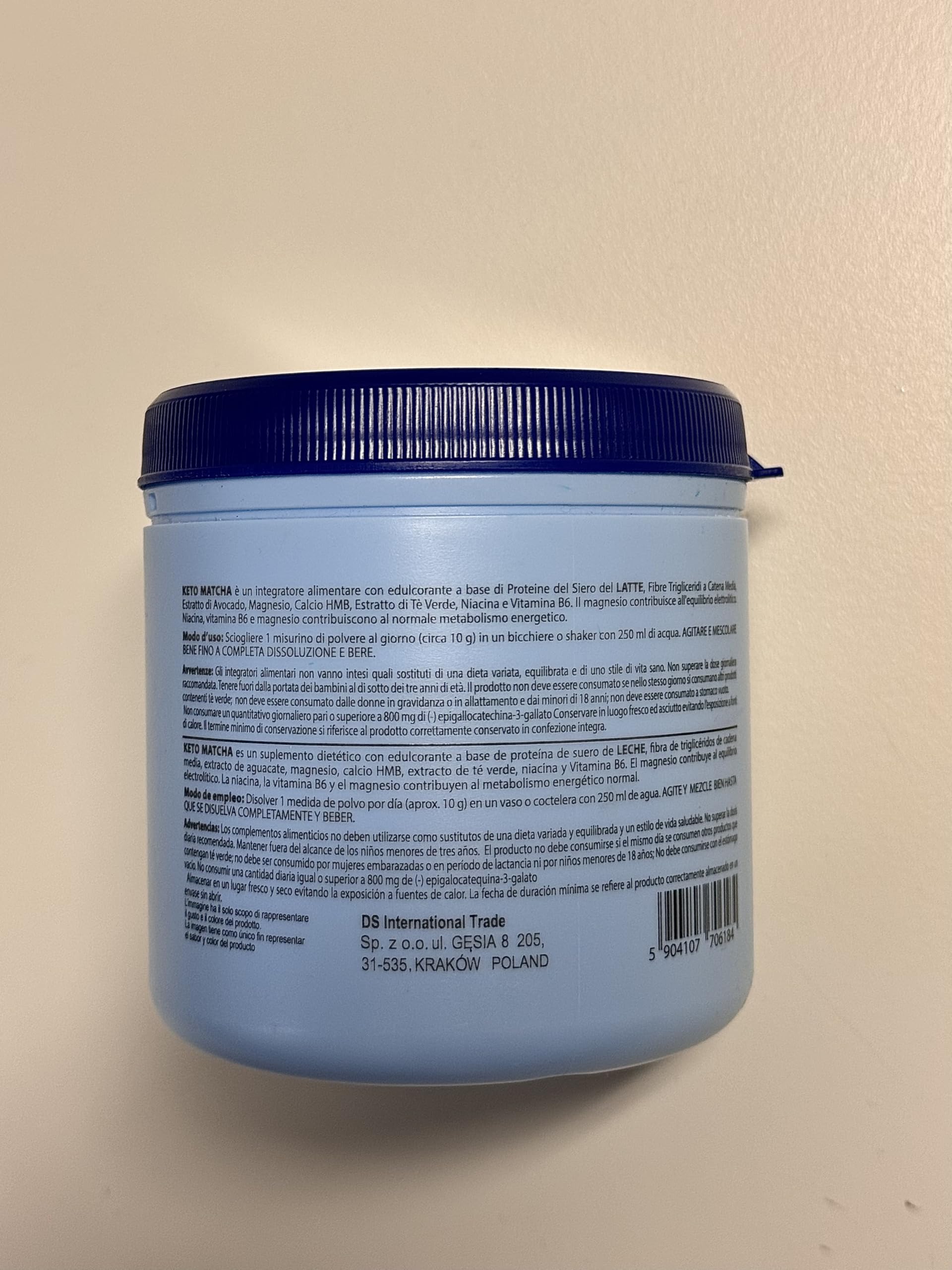 Keto Matcha Blue (150 g.) Poudre avec L-Carnitine