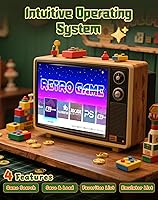 Vista 4 de Huqjot 2025 Upgraded Retro Gaming Console Stick Pro, Video Games Console with 4K HDMI, Built-in 23 Classic Game Emulators, 20000+ Games - Video Game