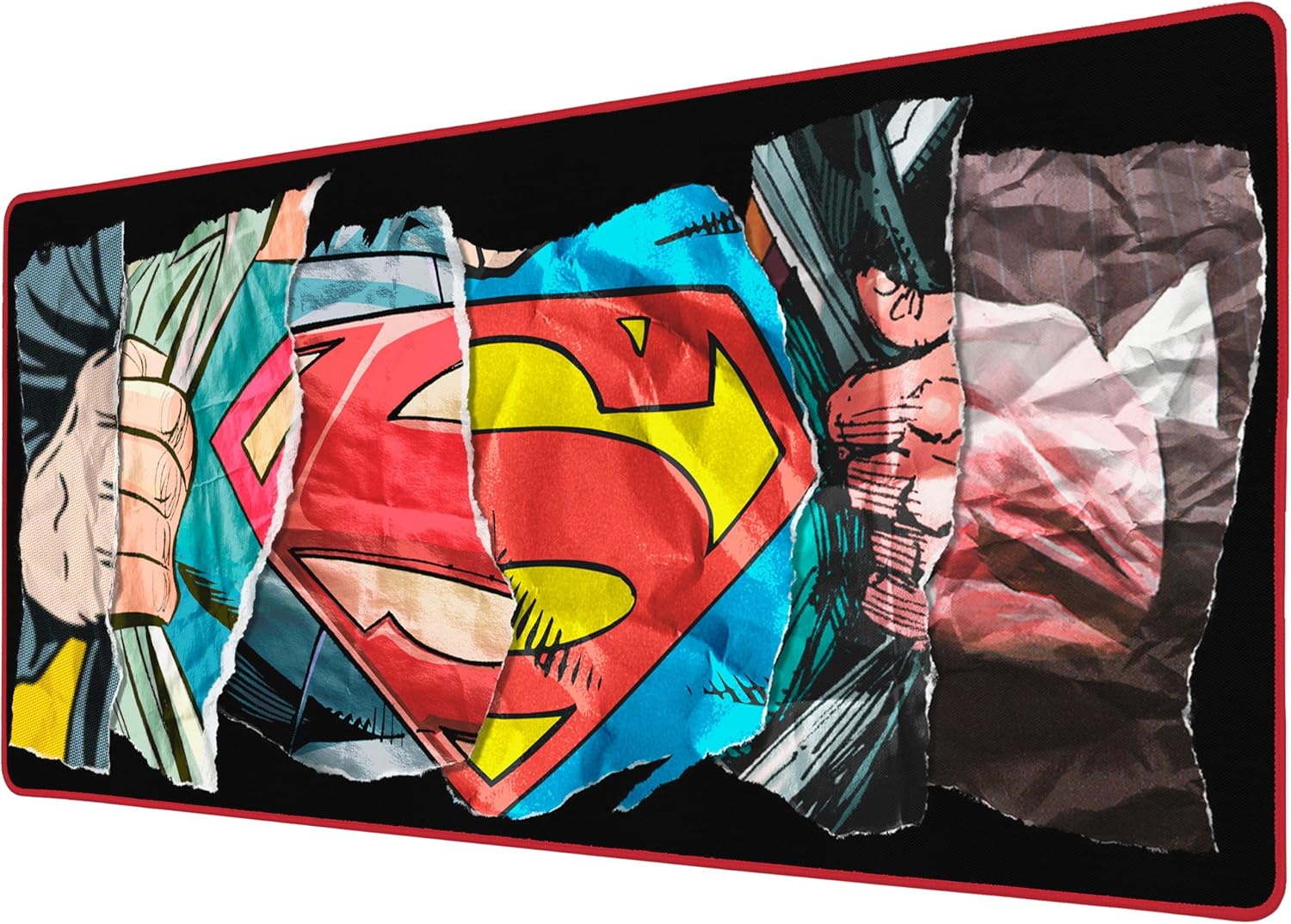 SUBSONIC - XXL Superman Mouse Pad 90 x 40 cm - Desk Pad with Non-Slip Base, Gaming Mouse Pad - Officially Licensed by DC Comics