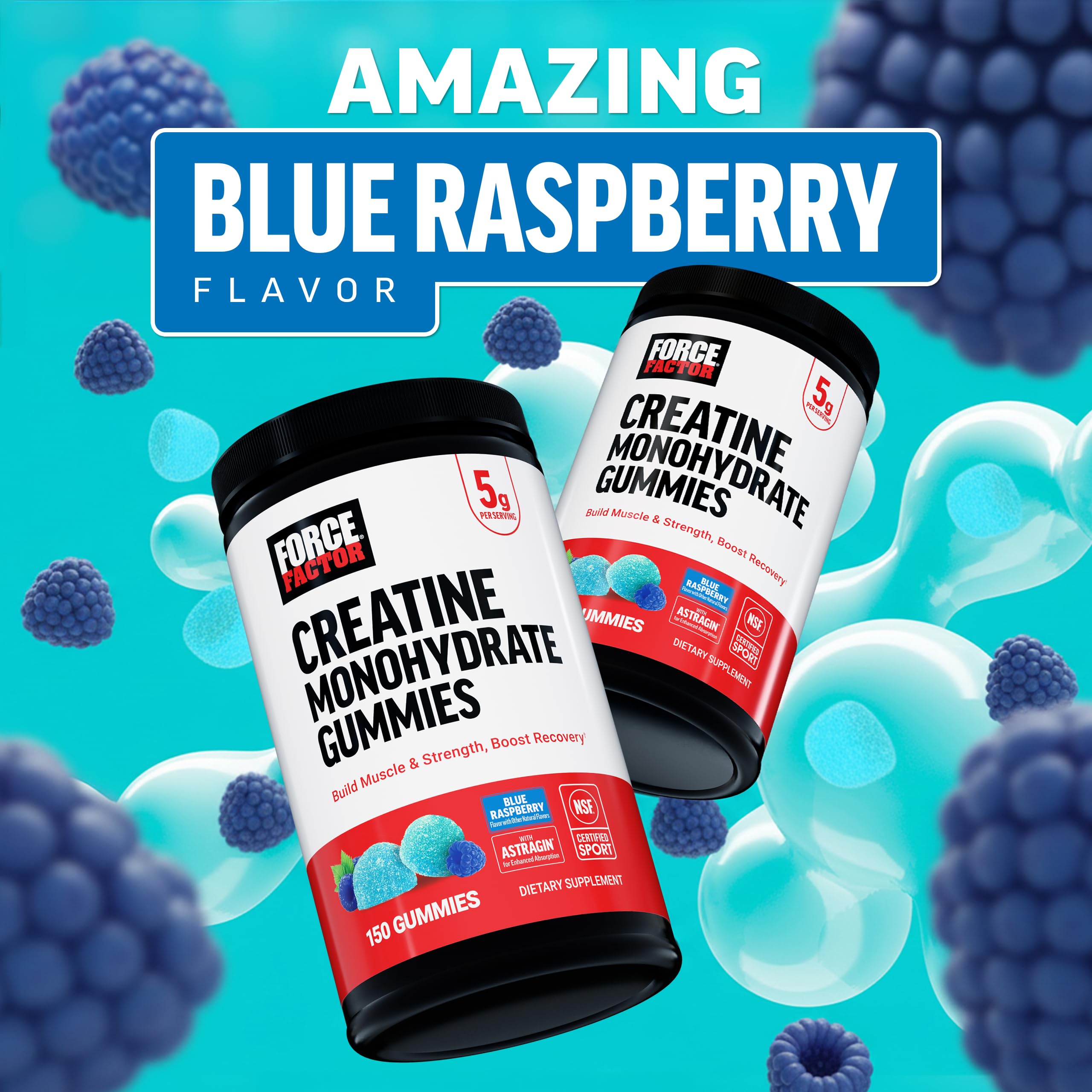 Force Factor Creatine Monohydrate Gummies, NSF Certified — Amazon image 3