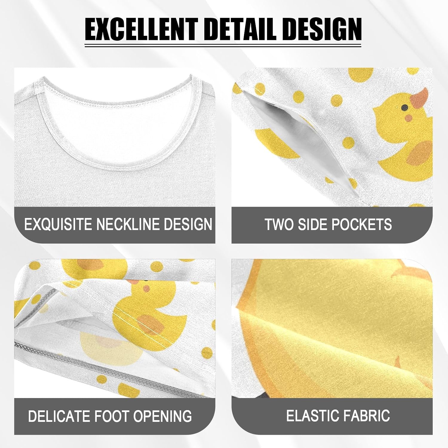 SUABO Capybara Mopping Kids Pjs Set Boys Girls Summer Short-Sleeve Sleepwear Pajamas 2PCS