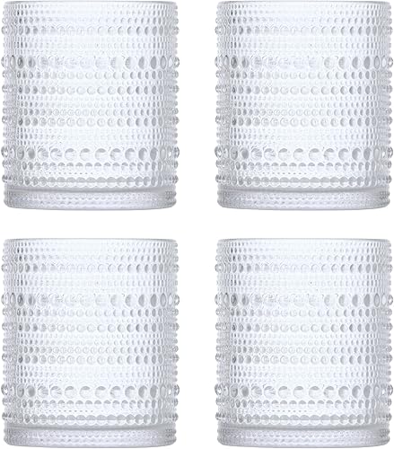 D&V por Fortessa Jupiter - Doble vidrio Old Fashion, 295 ml (10 onzas), juego de 6., Antiguo, Transparente