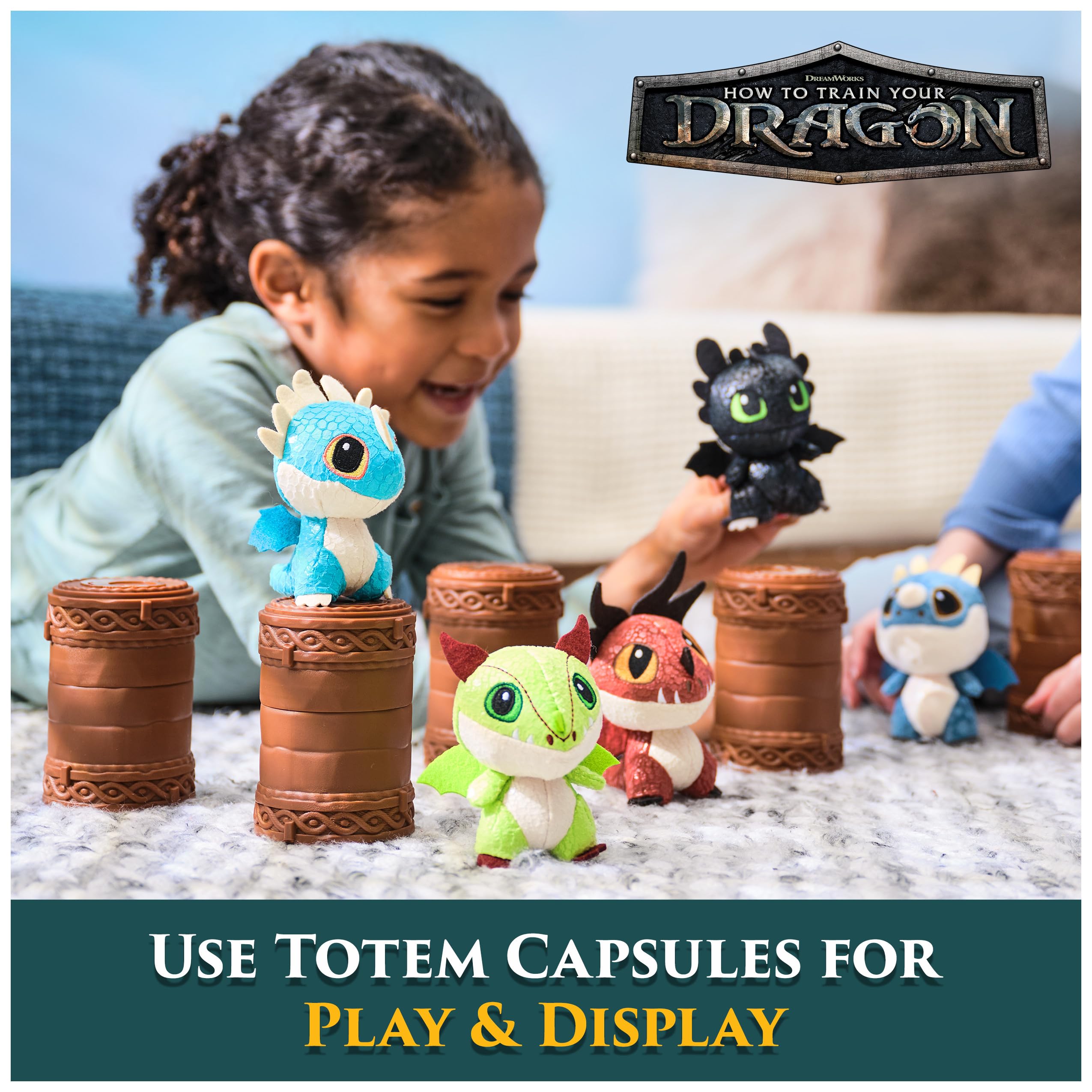 Dreamworks Dragons Jak wytresować smoka, pluszowa zabawka Mini Surprise, 8 cm smok, zabawki-niespodzianki, dziecięce zabawki dla chłopców w wieku od 4 lat (style mogą się różnić)