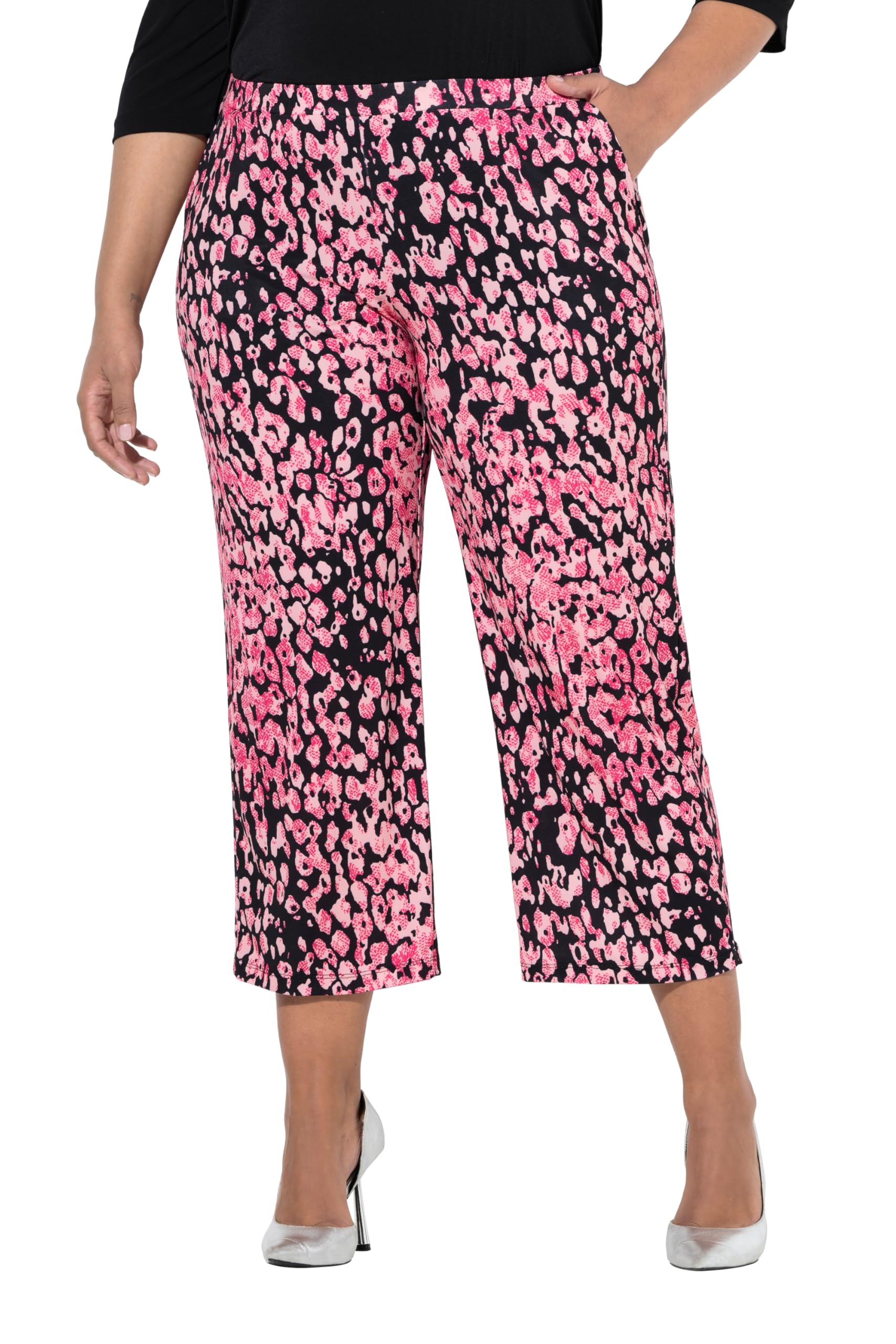 Ulla Popken Damen große Größen Übergrößen Plus Size 7/8-Jerseyhose 849598