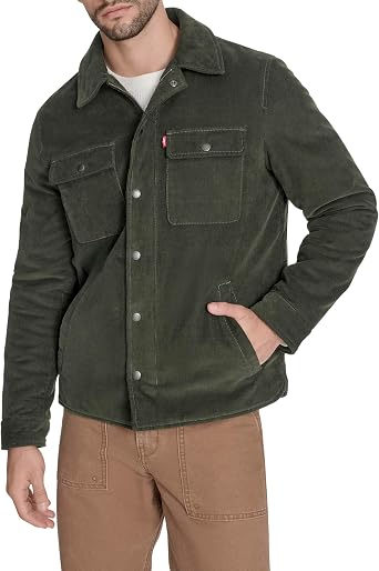 Levis Mens Corduroy Shirt Jacket