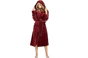Women's Hooded Fleece Robe: Ultra-Soft and Cozy Comfort