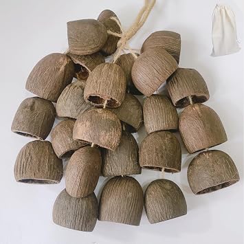 Natural handmade shell rattles for sound bath,ASMR, meditation, yoga,Seed shaker instrument relieves anxiety and calms the mind,Easy-to-Use sound healing toolsalin