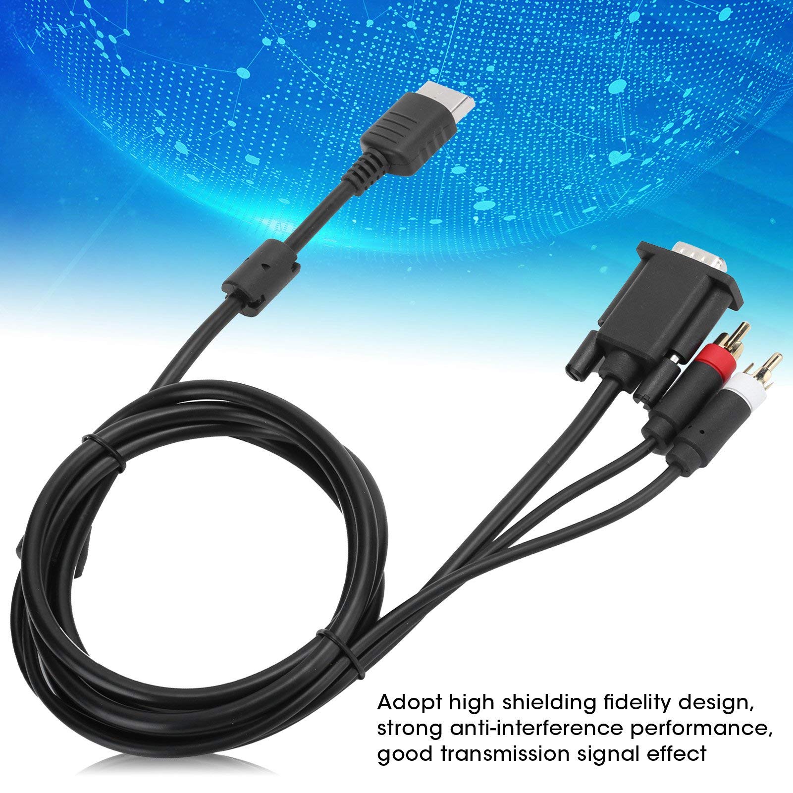 Socobeta Kabel do konwersji audio High Shielding Fidelity Design VGA HD obsługuje CRT do Dreamcast DC