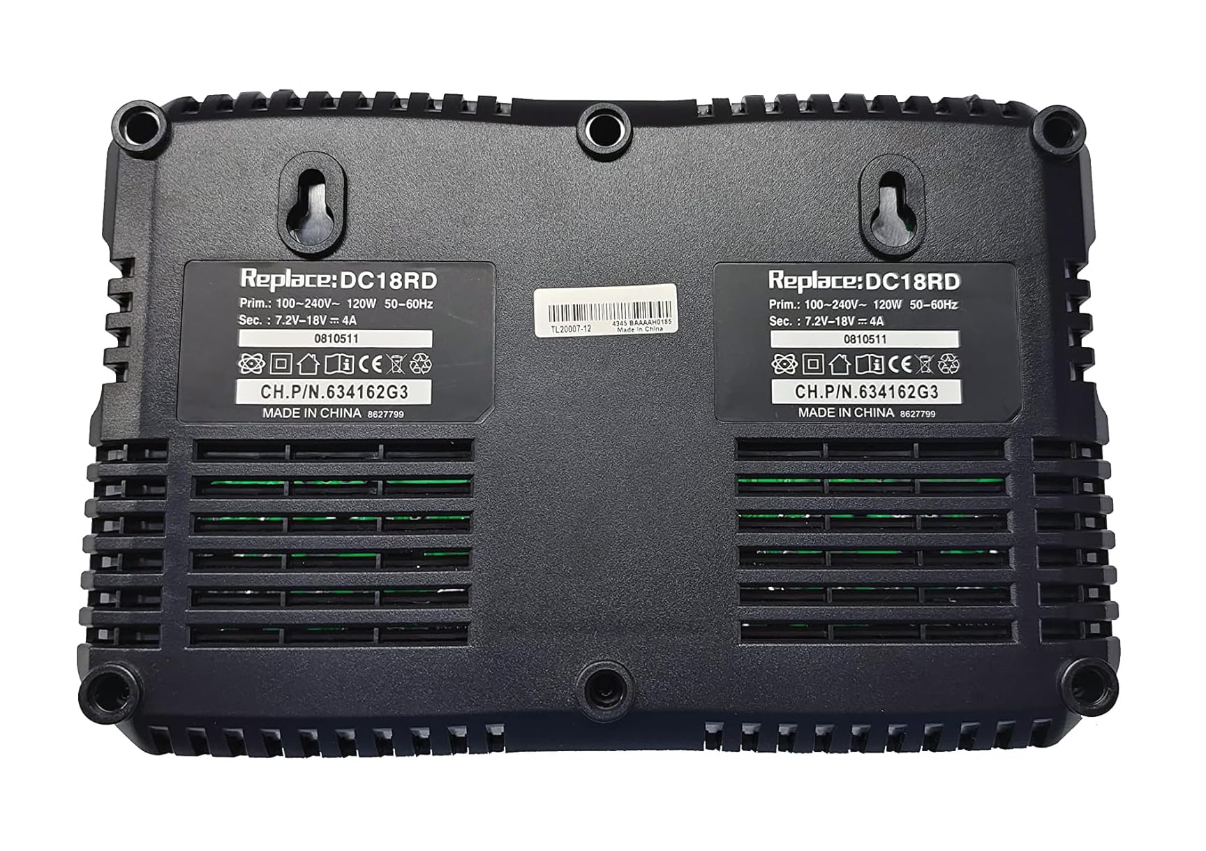 7,2~18 V Chargeur Rapide Cargador DC18RD 4A para Makita BL1830 BL1840 BL1850 BL1815 194204-5 194205-3 Batería de Repuesto para DC18RC DC18RA Cargador con Pantalla LED