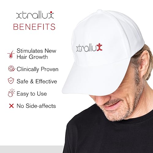 Miniatura 4 de Xtrallux Alpha Laser - Gorra de crecimiento del cabello con 136 láseres  Tiempo de tratamiento de 6 minutos para adelgazar el cabello  Tratamiento