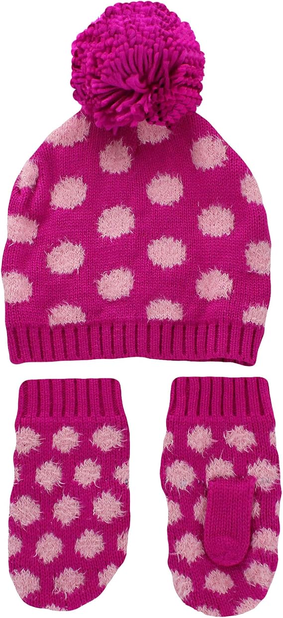 OshKosh Polka Dot Winter Hat with Pom 