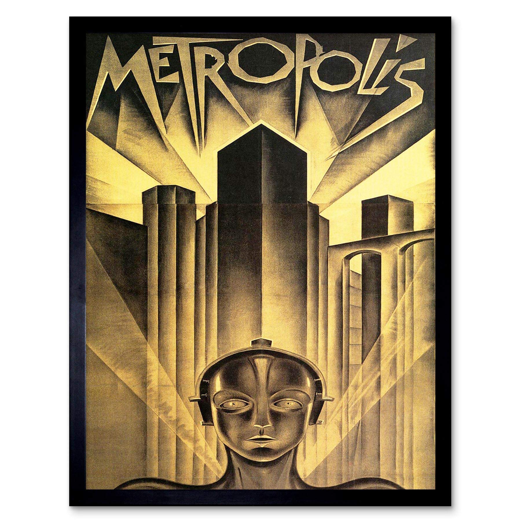 Wee Blue Coo Movie Film Metropolis Sci Fi Drama Dystopia Utopia Lang Art Print Framed Poster Wall Decor 12X16 Inch