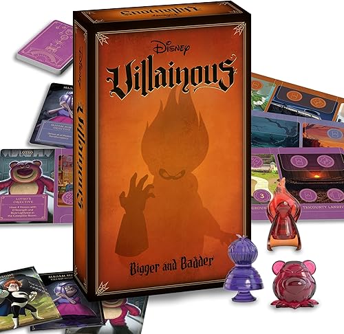 Ravensburger Disney Villainous - Juego de mesa de estrategia más grande y malo, nuevos villanos de Pixar, juega como síndrome, Lotso o Madam Mim -