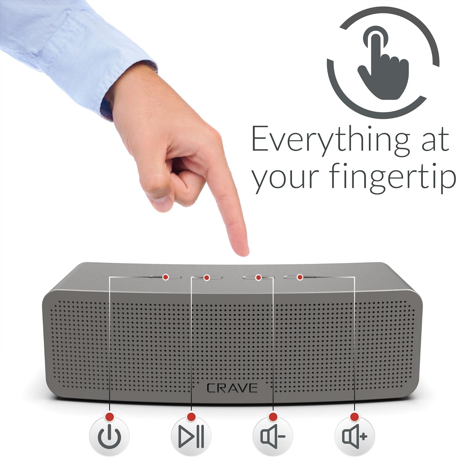 Get Special Price Crave Curve Portable Bluetooth Wireless Intelligent Speaker with Enhanced Bass, Built-in Microphone and Speakerphone 🛒 Flash Sale Crave Curve Portable Bluetooth Wireless Intelligent Speaker with Enhanced Bass, Built-in Microphone and Speakerphone