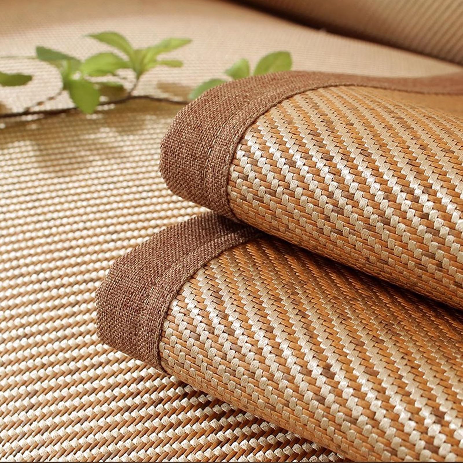 Copridivano estivo in rattan, per divano a 2/3/4 posti, fresco e convertibile, traspirante, per poltrona reclinabile e chaise longue, copertura protettiva per mobili rinfrescante, decorazione per la