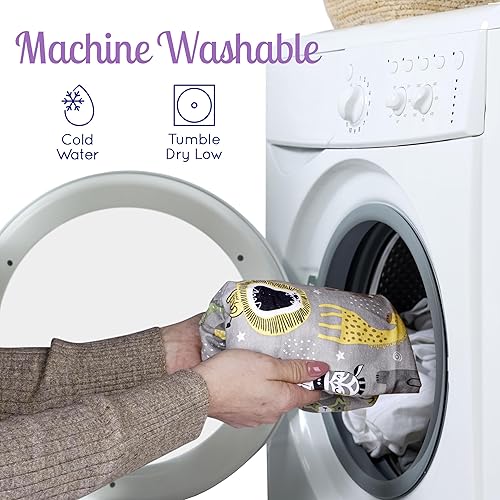 Miniatura 9 de GROW WILD Juego de 3 fundas para cambiador, algodón suave y elástico, funda para cambiador de bebé, fundas para cambiador de pañales para niñas y