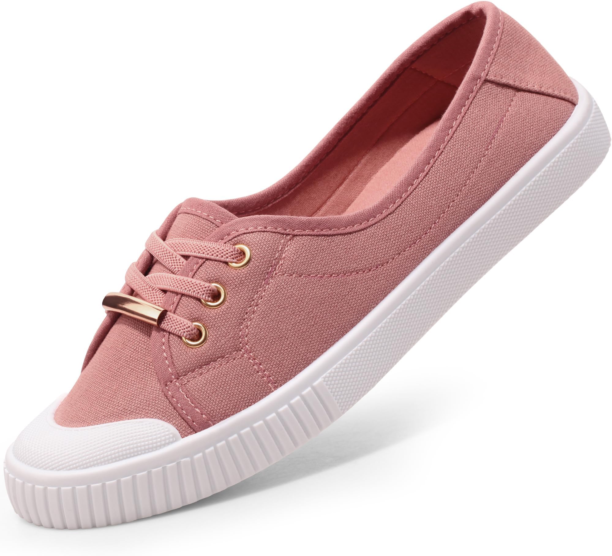 Womens Canvas Shoes Low Top Flat Gym Sports Pumps Trainers Lace Up Ladies Girls Fashion Pumps