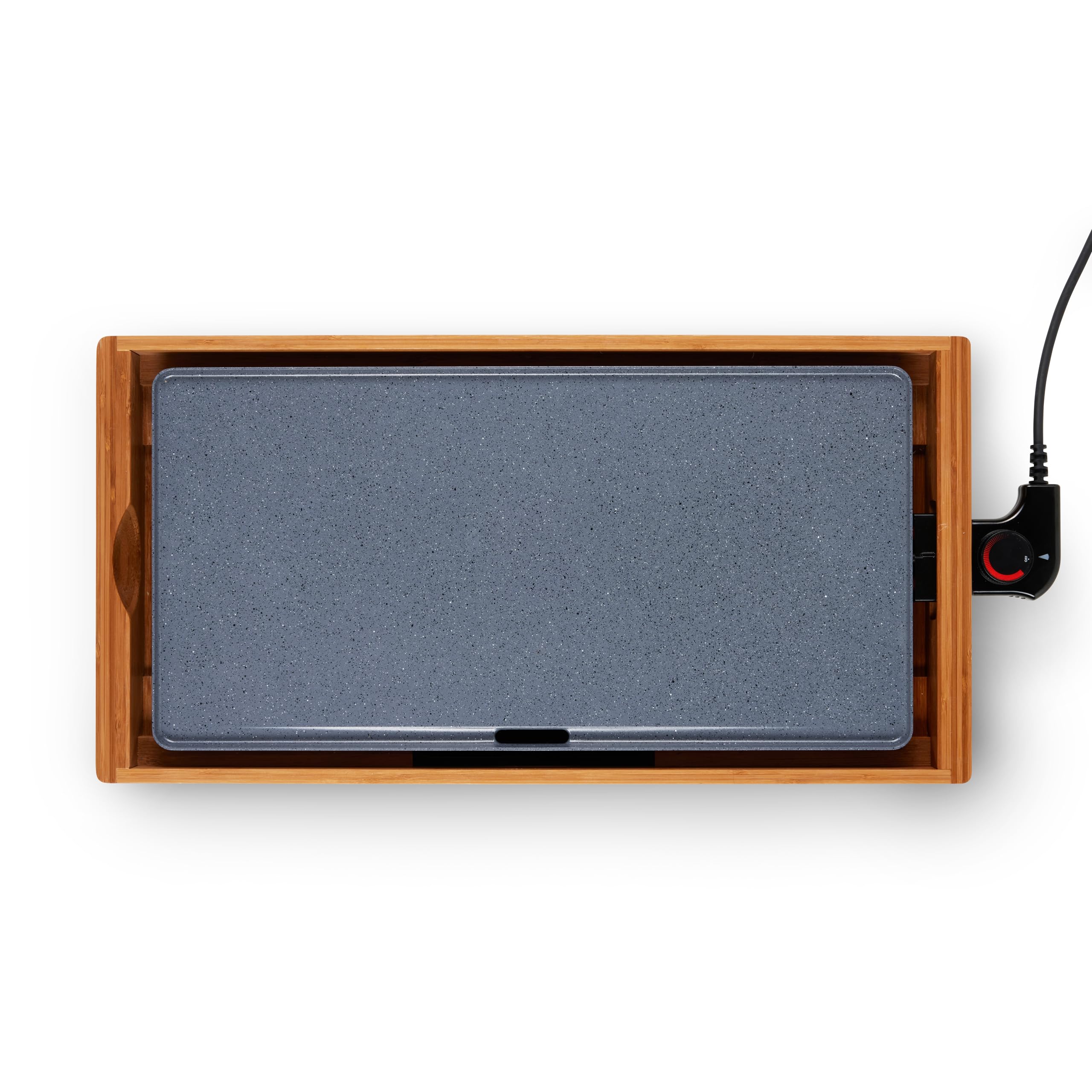 Plancha bambou revetement céramique - LIVOO - DOC322 - 2200W - Plaque amovible en fonte d'aluminium - Thermostat ajustable