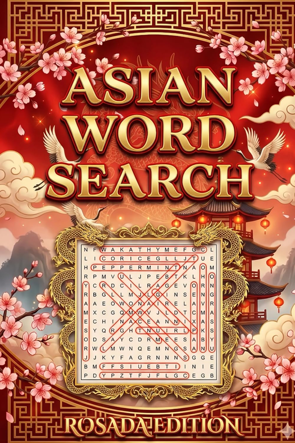 Asian Word Search: Large Print Puzzles of Ancient History, Traditional Food & Cultural Heritage: 80+ Brain Games for Adults and Seniors Exploring the Wonders of Asia