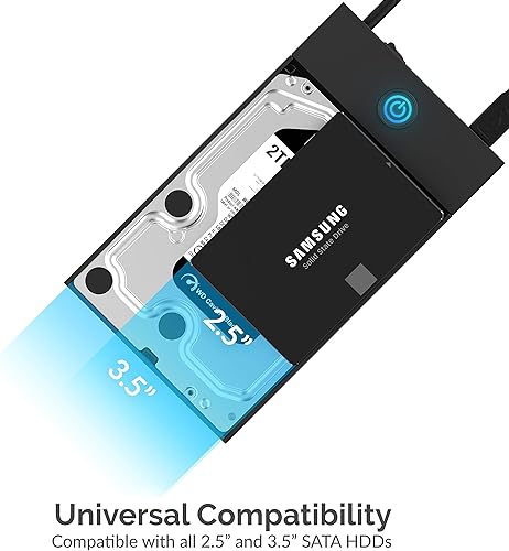 Miniatura 5 de SABRENT Caja sin herramientas USB 3.0 para discos duros SATA internos de 2,5" y 3,5" (EC-KSL3)