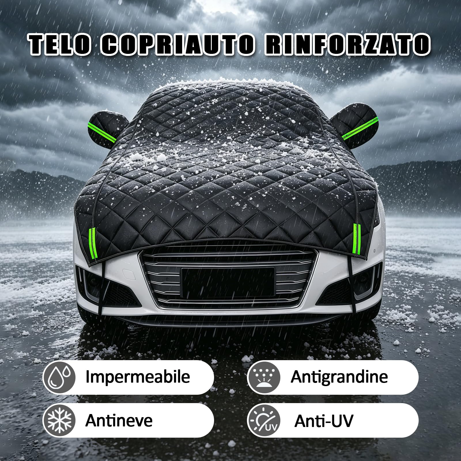 Telo Copriauto Antigrandine per Toyota Yaris Cross Hybrid 2021-2025,Telo Copri Auto Esterni, Telo Copriauto Impermeabile e Traspirante, Copri Auto Anti Grandine Dal Sole