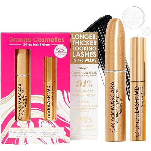 Grande Cosmetics Lash & Brow Care Systems – Multi-Step Enhancing Sets for Longer, Fuller, Healthier Look