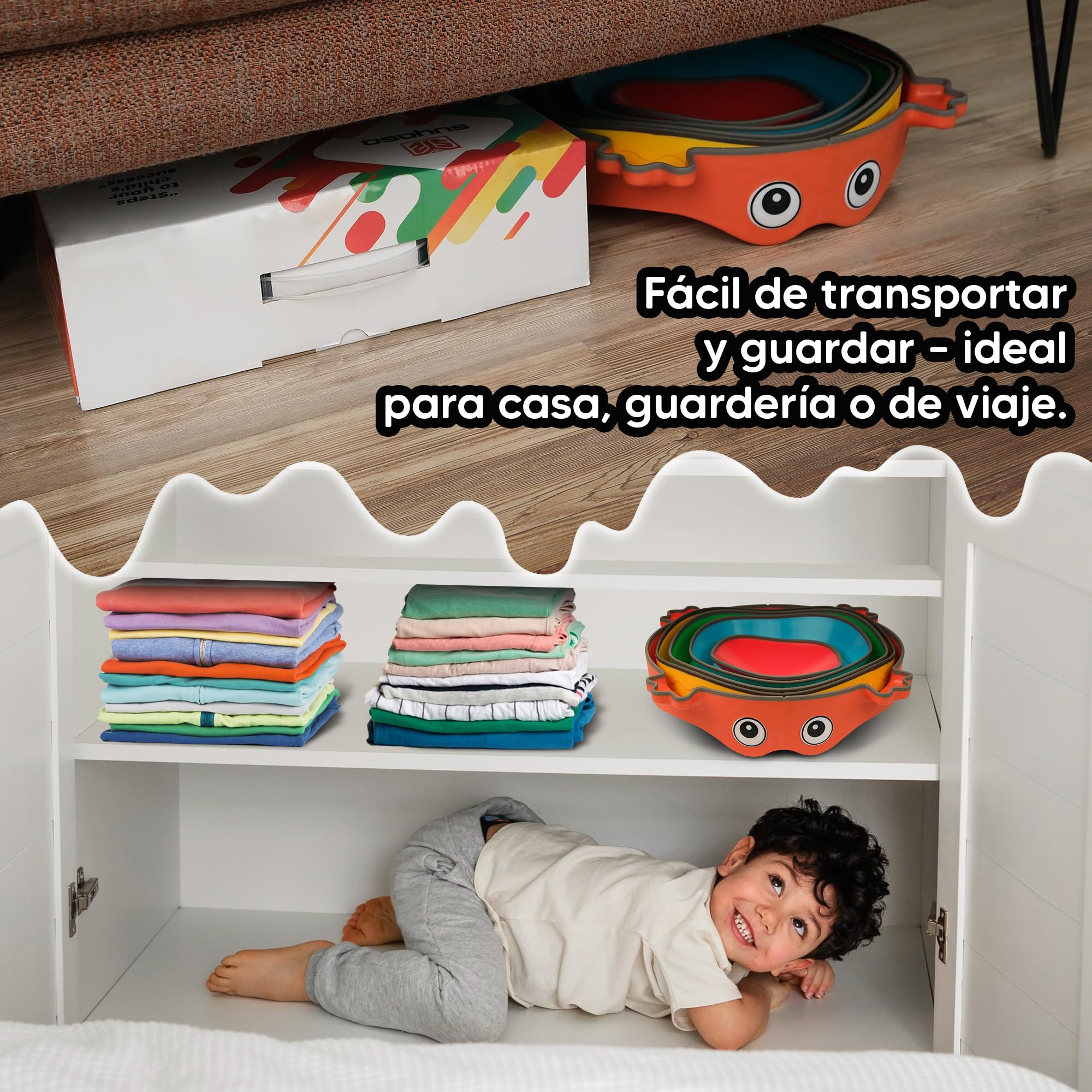 Piedras de equilibrio Montessori antideslizantes para niños – Juguete sensorial educativo interior exterior